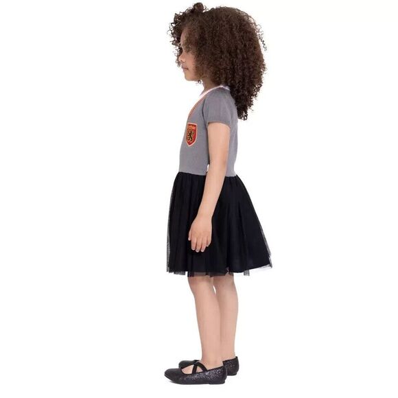 Harry Potter Toddler Girl Cosplay Sweater Dress  Size 3T  NWT  Gray / Black - Picture 5 of 9